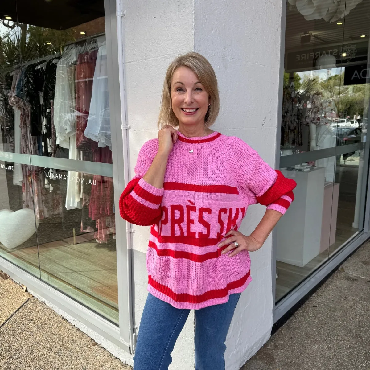 Apres Ski Knit Jumper (Pink)