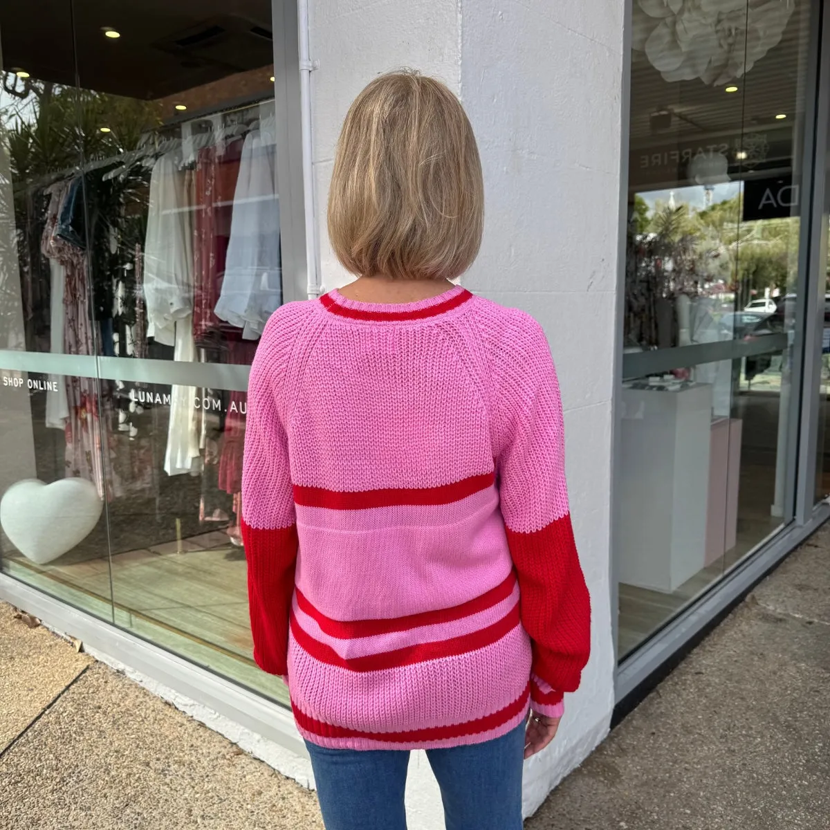 Apres Ski Knit Jumper (Pink)