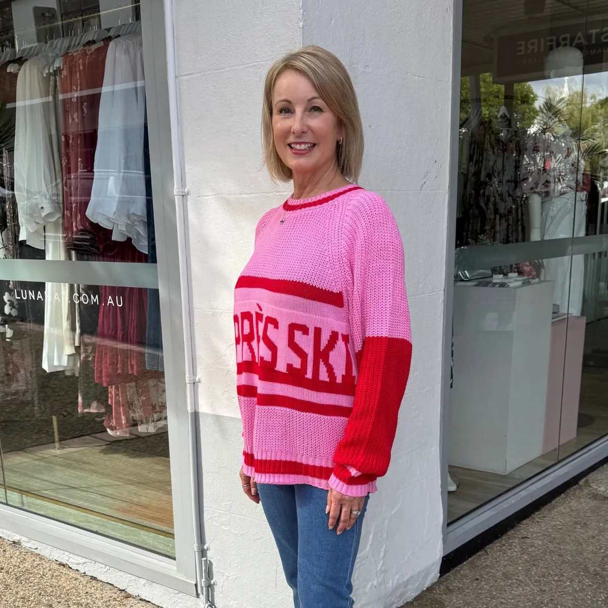 Apres Ski Knit Jumper (Pink)