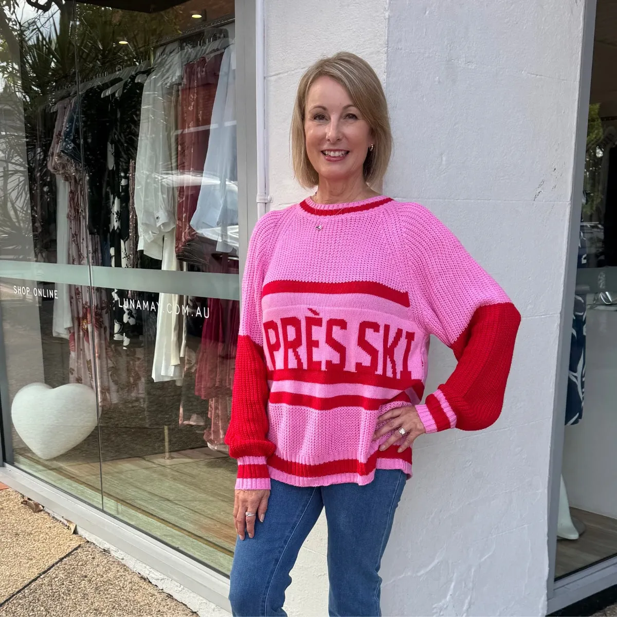 Apres Ski Knit Jumper (Pink)