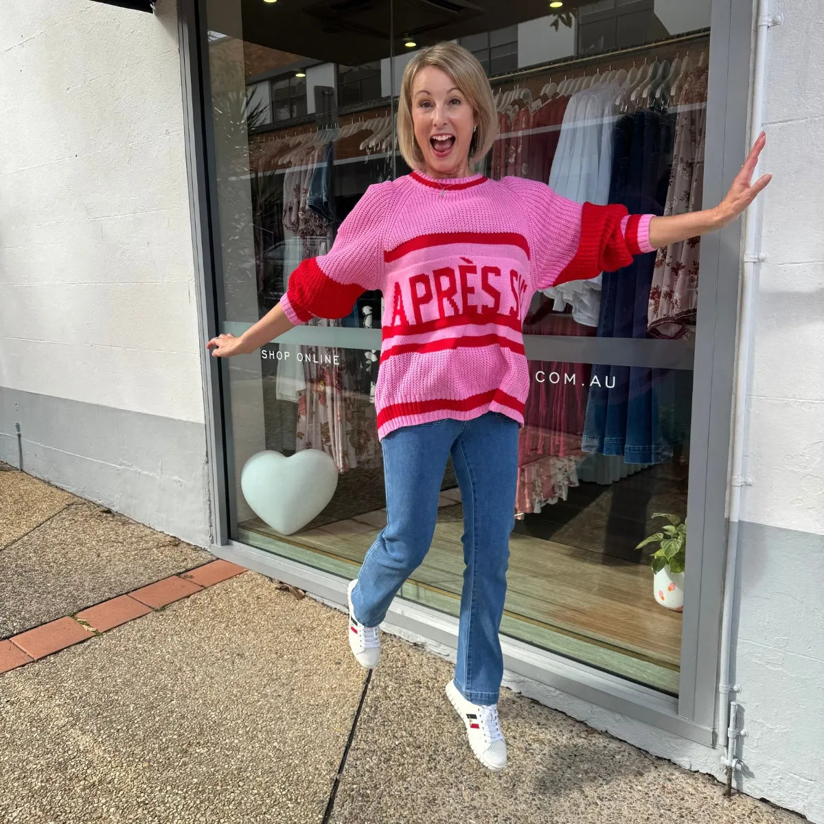 Apres Ski Knit Jumper (Pink)