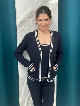 Cotton Cashmere Cable Knit Cardigan