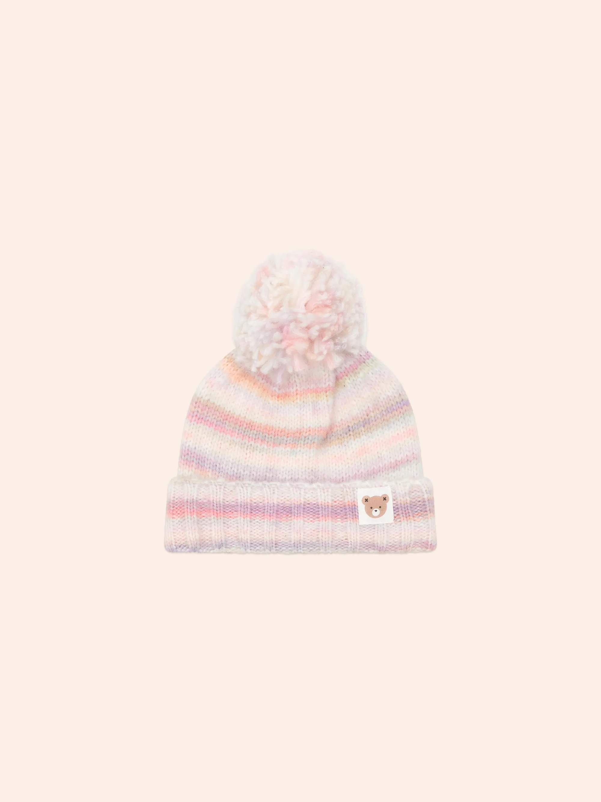 Huxbaby Rainbow Stripe Knit Beanie