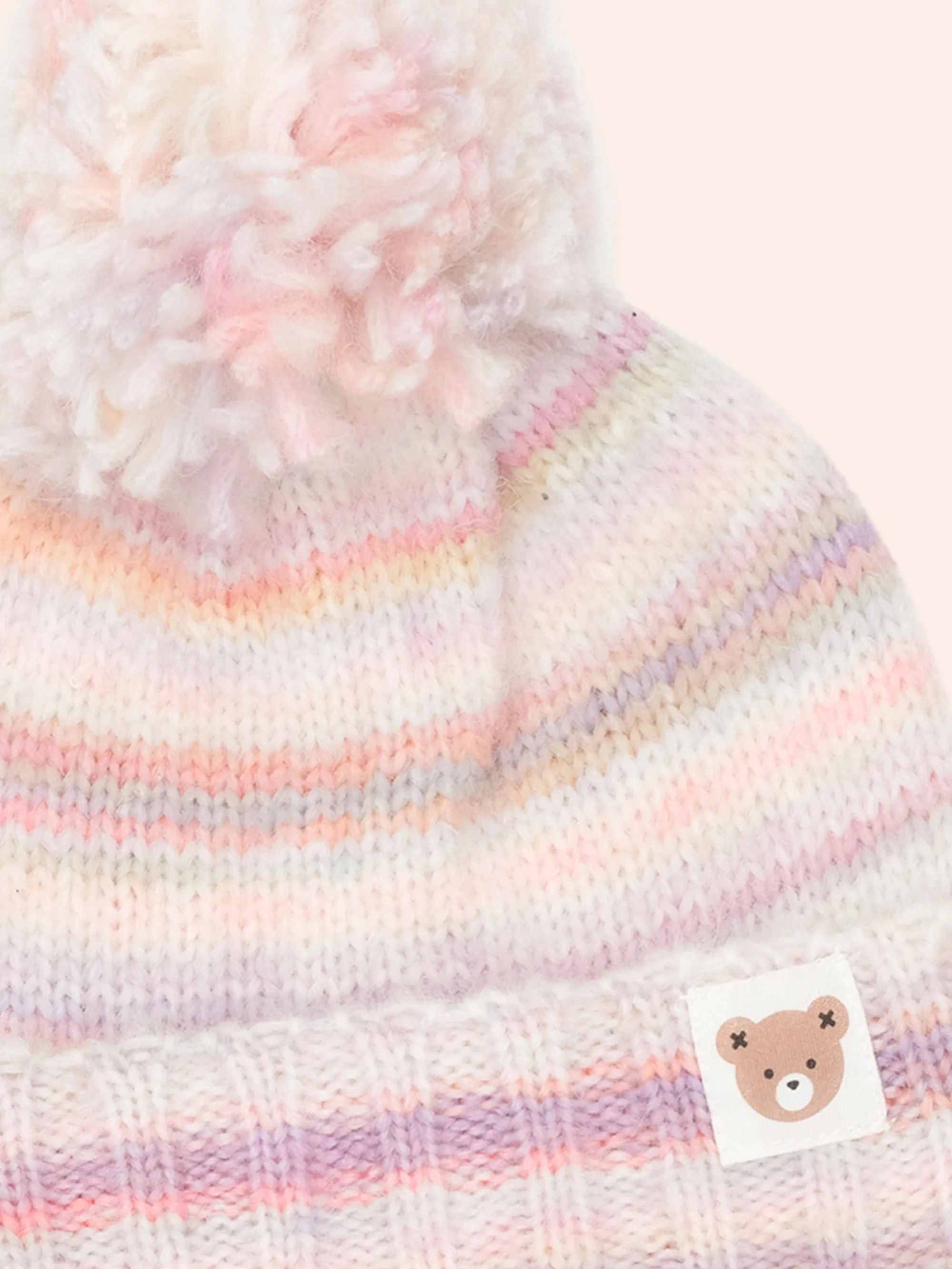Huxbaby Rainbow Stripe Knit Beanie