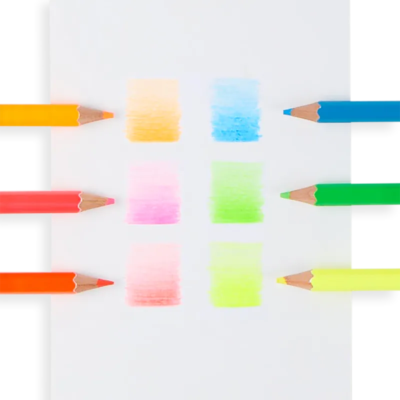 jumbo brights neon colored pencils - set of 6