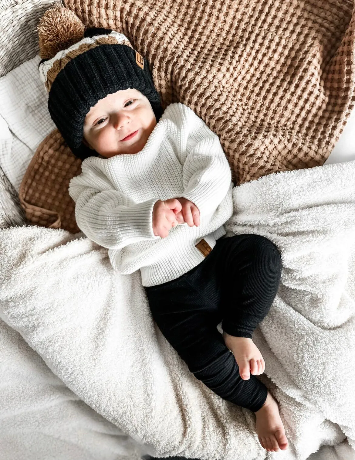 Little Bipsy - Chunky Knit Sweater in Off-White