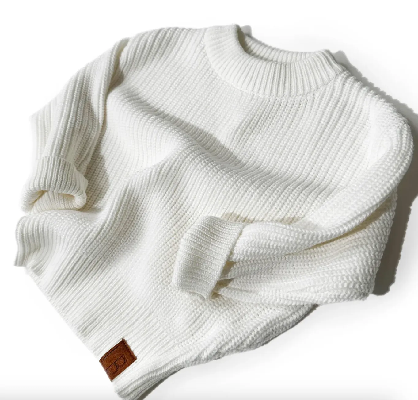 Little Bipsy - Chunky Knit Sweater in Off-White