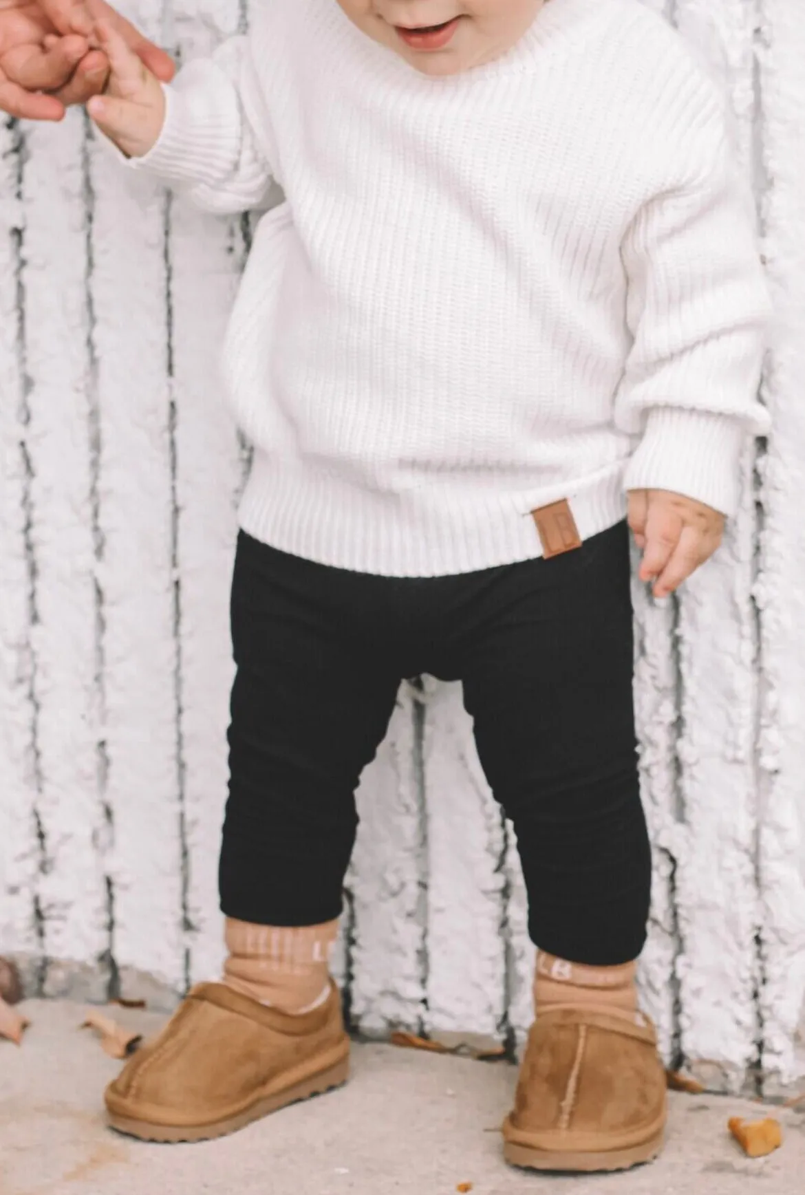 Little Bipsy - Chunky Knit Sweater in Off-White