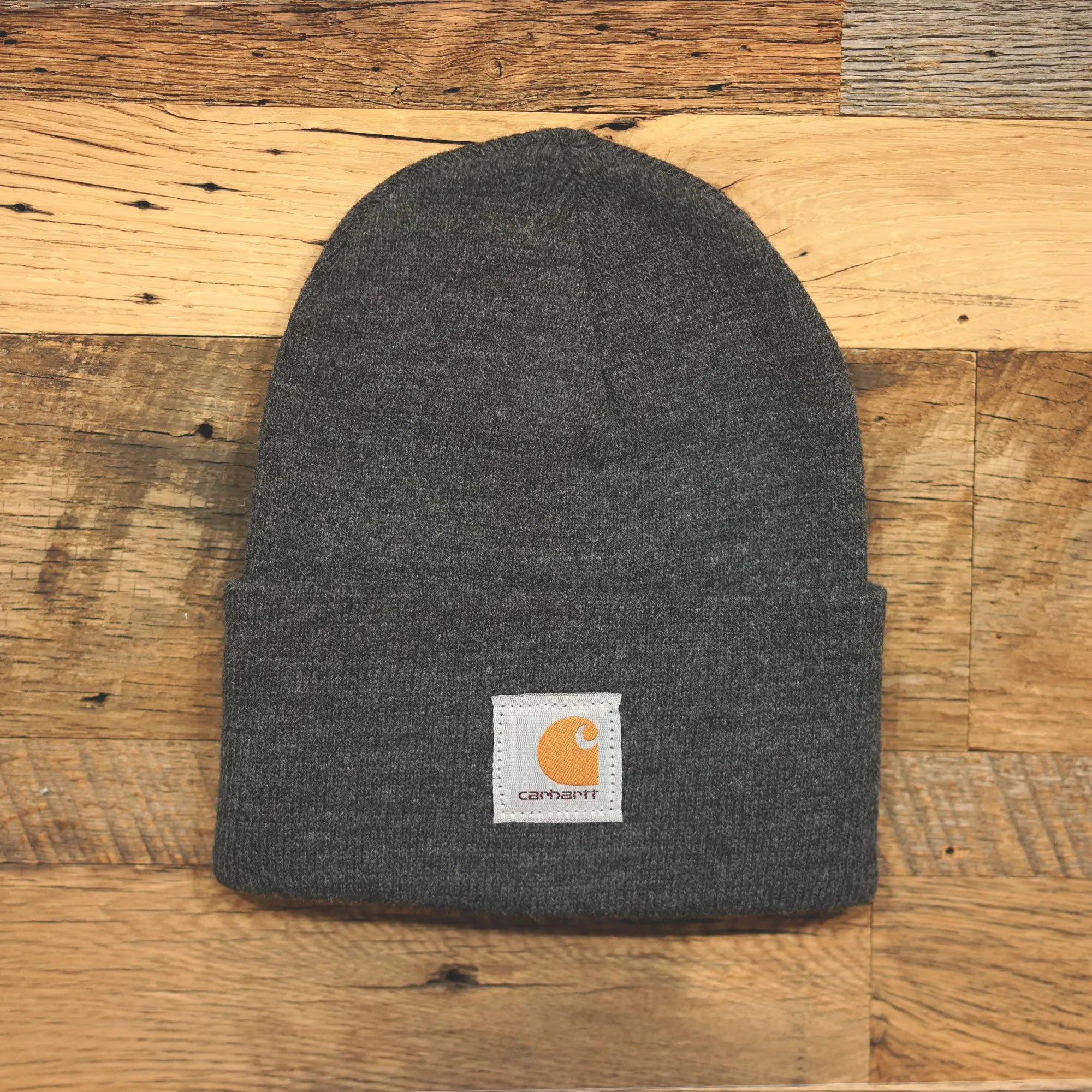 M ACRYLICK WATCH HAT, COAL HEATHER