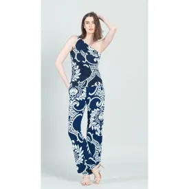 One Shoulder Top - Navy Floral