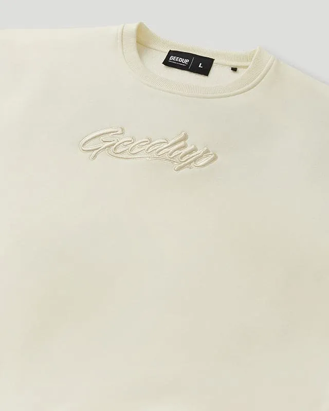 OS Script Crewneck Cream