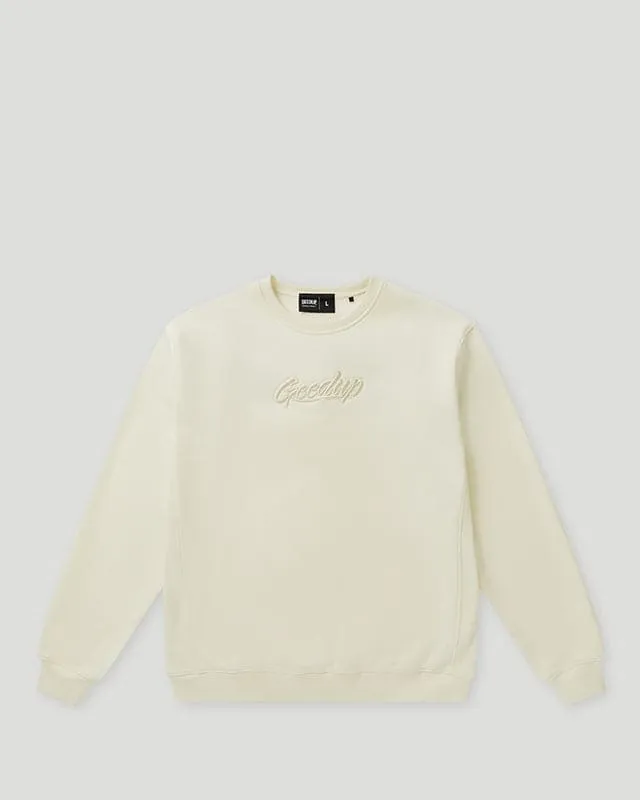 OS Script Crewneck Cream