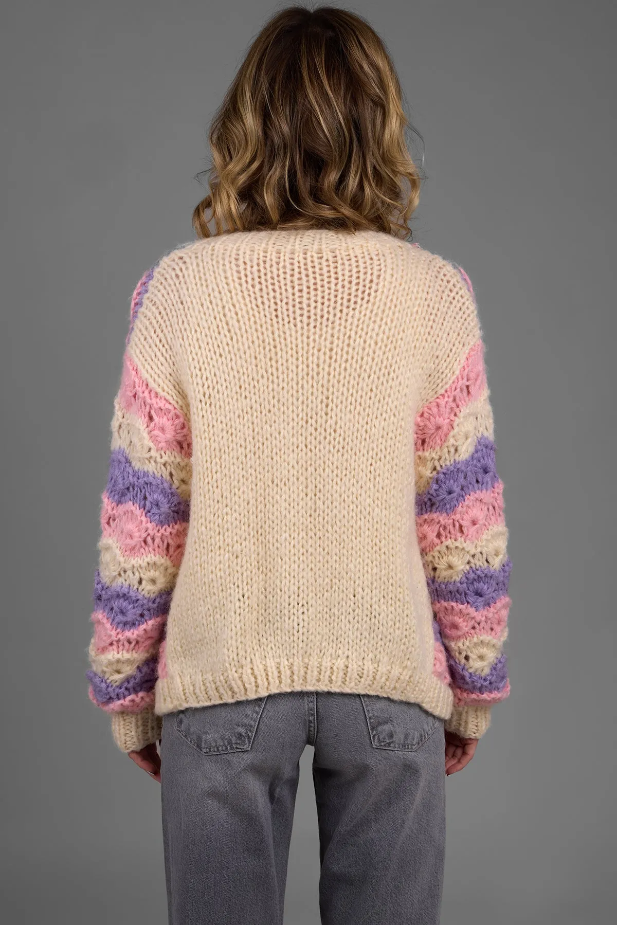 Scallop Pastel Knitted Cardigan